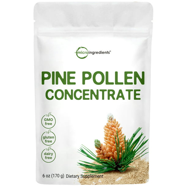 USDA Organic Pure Pine Pollen Powder, 6 Ounce 