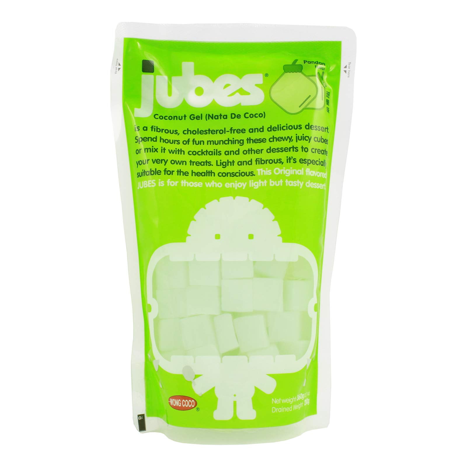Jubes Nata De Coco SBF3 Jelly Coconut Jelly Jubes Jelly Jubes Variety Pack 5 Flavors Pandan Lychee Mango Strawberry Grape 12 7 Oz Refreshing Tro