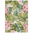 thumbnail image 2 of SAFAVIEH Barbados Evan Botanical Indoor/Outdoor Area Rug, Green/Pink, 8' x 10'5", 2 of 5