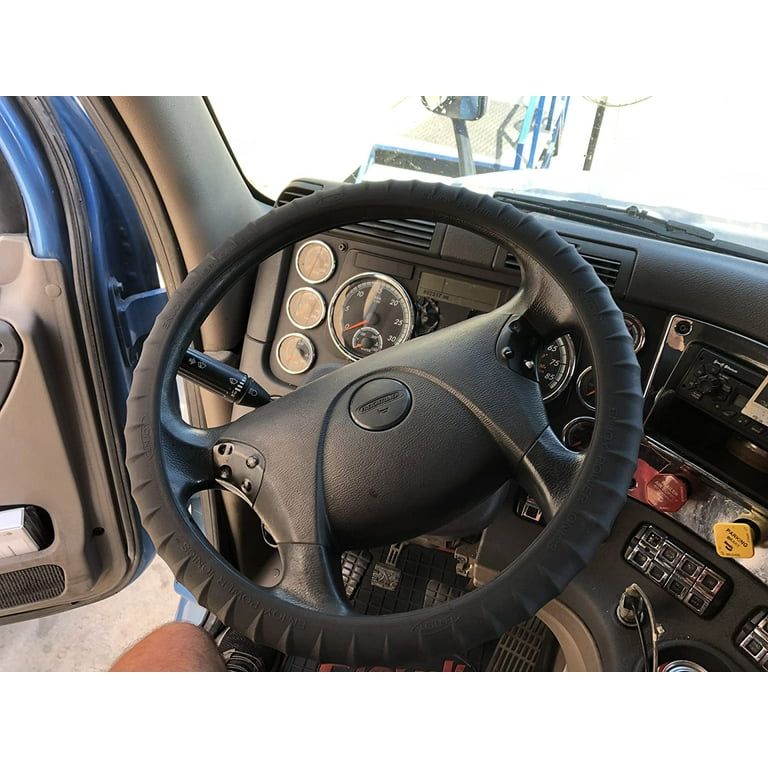 Silicone Semi Truck Steering Wheel Cover Fits 16 17 18 19 Truck Steering Maximum Grip Black Walmart