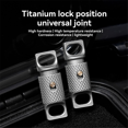 thumbnail image 3 of Titanium Alloy Knurling Keychain 360 Degree Rotation Quick Dismantling Portable Outdoor EDC Accessory,1 * Key Chain, 3 of 8