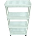 thumbnail image 2 of 35" Slim Slide Out Storage Cart Tower for Laundry, Bathroom, or Kitchen By Trademark Innovations, 2 of 3