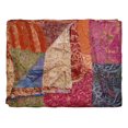 thumbnail image 1 of Taj Hotel Kantha Silk Blend Throw | 60"x90" | A, 1 of 2