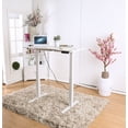 thumbnail image 5 of Furniture of America Peter Contemporary Adjustable Height Desk, Large, White, 5 of 8