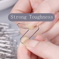 thumbnail image 4 of Jumbo Paperclip Organizer, Stainless Steel, Smooth Surface Non-Slip Grip For Convenient Storage And Multi-Functional Use, 50Mm Silver Premium Metal Paper Clips, 4 of 6