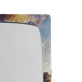 thumbnail image 2 of Ambesonne Ocean Fitted Sheet, Full Moon Dark Clouds, Full Size, Blue Orange Black, 2 of 2