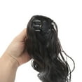 thumbnail image 5 of Unique Bargains 1 Pc Bow Wig Hair Clips for Hair Extension 13.78" Length Brown Black, 5 of 6