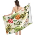 thumbnail image 3 of Pineapple Large Beach Towel - Plush Thick Cotton Pool Towel, Adult Beach Towels, 3 of 16