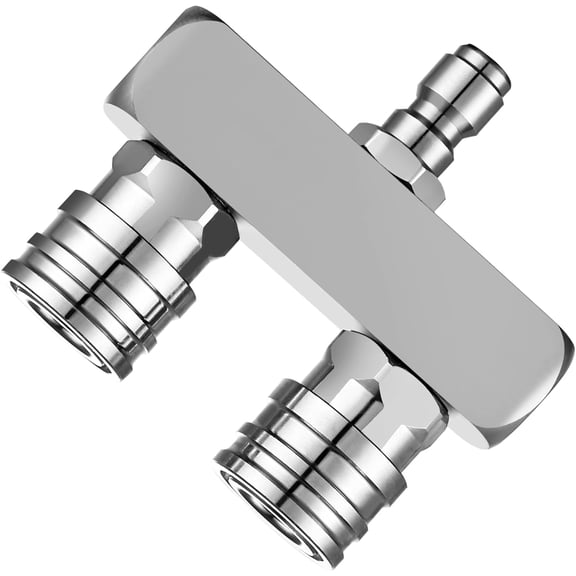 CATPAN Pressure Washer Twin Nozzle,Selkie Stainless Steel Dual Power Washer Nozzle Tip, Pressure Washer Nozzles with Pressure Washer Spray Nozzles, 1/4 Inch Quick Connect, 5000 PSI