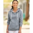 thumbnail image 4 of J. America - New IWPF - Women - Women's Sueded V-Neck Hooded Sweatshirt, 4 of 5