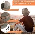 thumbnail image 2 of Sun Hat Uv Protection Bucket Hat Summer Hats Beach Hat Safari Boonie Hat Foldable Fishing Hat With Breathable Mesh And Adjustable Chin Strap For Men W, 2 of 5