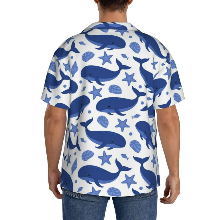 dress shirt whale logo Vineyard Vines Men's Classic Fit Oxford Stripe Shirt in Stretch Cotton (Blue Bay) (Size: Small)