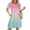 Hot Pink, variant on ZZwxWA Beach Dresses for Women 2025 Vacation Women's Summer Short Sleeve Sundress Casual Pleated Mini Dress with Pockets