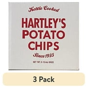 (3 pack) Hartley's BBQ Bulk Potato Chips 2.5 Lb. / 3-13.4oz. Bags Hartley's BBQ Potato Chips / Original Kettle Cooked Flavor / 0 Trans Fat