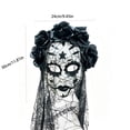 thumbnail image 3 of Halloween Ghost Mask, Scary Horror Plastic Face Mask with Eerie Design for Costume Party Cosplay Props House Decor, 12x9.4 Inch, 3 of 6