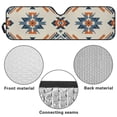 thumbnail image 6 of Yuyamidu Navajo Windshield Sun Shade Compatible with Jeep Wrangler JK JKU JL JLU & Jeep Gladiator JT Folding Front Window Sun Shade, 6 of 7