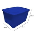 thumbnail image 3 of Caja Organizadora Plastictrends Hecha de Plasrico Modelo  Atlanta con Tapa 38 Litros Azul, 3 of 4
