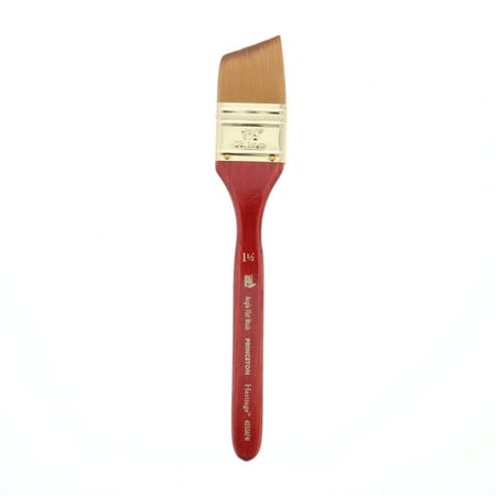 UPC: 0757063405791 | Princeton Brush Heritage Synthetic Sable Watercolor & Acrylic Brush  Angular Flat Wash  1-1/2