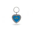 thumbnail image 1 of San Diego Chargers Bling Rhinestone Heart Keychain, 1 of 2
