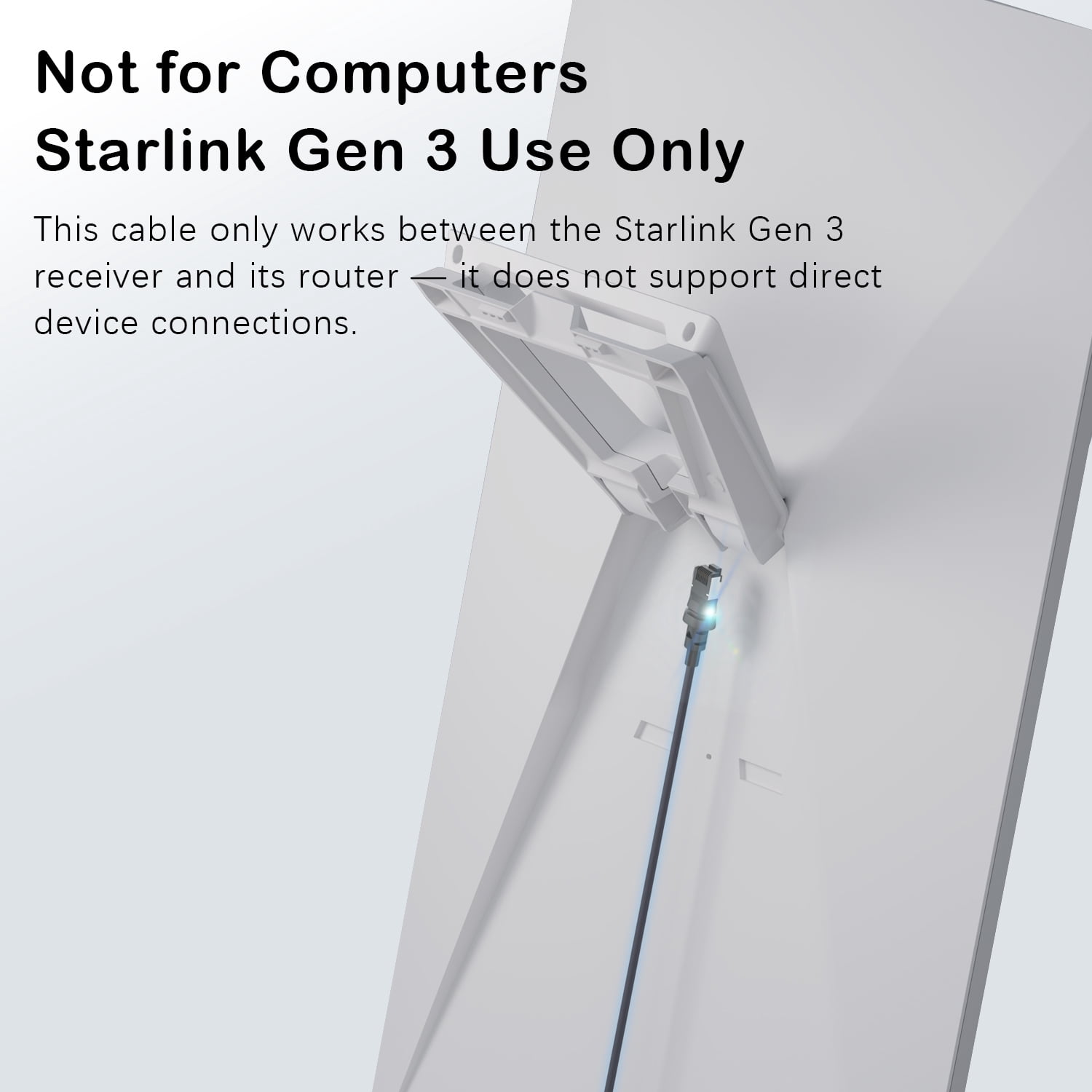 For 32ft Starlink Gen 3 Cable - 32/50/75/100/150ft Starlink Replacement Cable, High-Speed Satellite Internet Accessory & Extension Cord for Star Link V3 Dish