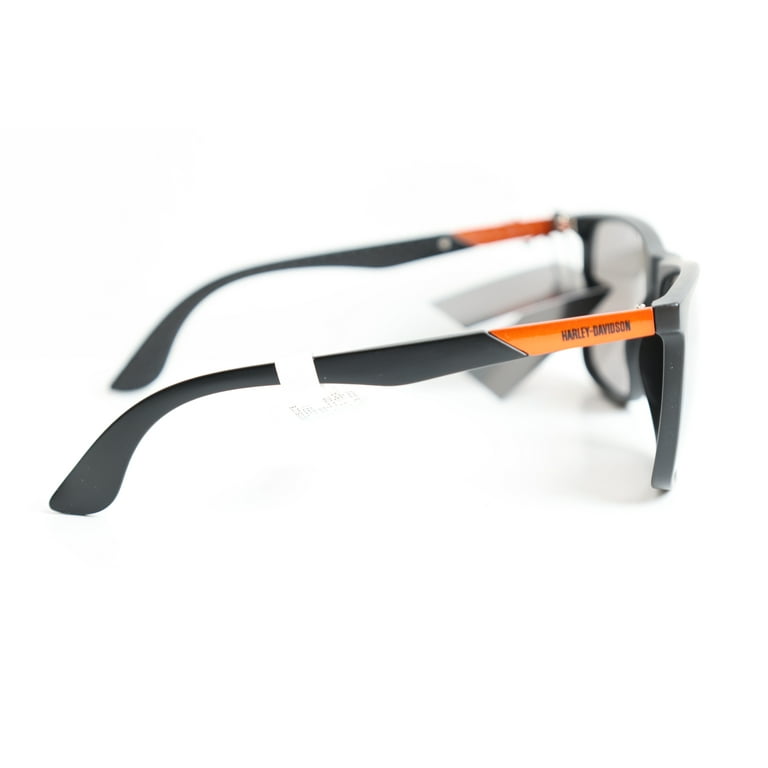 Harley-Davidson Men's Oversized Sunglasses, Matte Black Frame