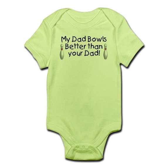 CafePress - Dad's Bowling Infant Bodysuit - Baby Light Bodysuit