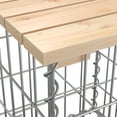 thumbnail image 5 of vidaXL Garden Bench with Gabion Basket Solid Wood Pine, 5 of 5