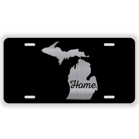 Michigan Home License Plate Tag Vanity Front - Aluminum ( 12 inch x 6 inch )