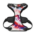 thumbnail image 2 of No Pull Dog Harness For Dogs Easy Walk Dog Vest Adjustable Collars Harnesses & Leashes Set Breathable Oxford Outdoor Walking Safety Reflective Strip Red Spiral Tie Dye, 2 of 9