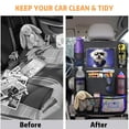 thumbnail image 4 of Xueyu Premium Heavy Duty Backseat Car Organizer with Multiple Pockets, Waterproof and Non-Slip Car Storage Organizer for Phones, Water Bottles, Snacks, Keys, Fits Most Vehicles, Easy to Install, 4 of 7