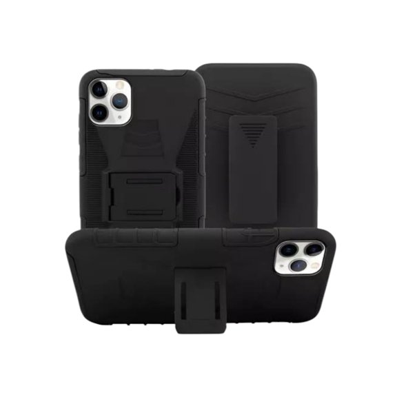 Funda Uso Rudo Clip 360 Para iPhone 11 Más 2 Micas De Cristal