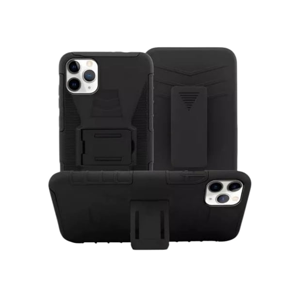 Funda Uso Rudo Clip 360 Para iPhone 11 Más 2 Micas De Cristal