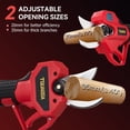 thumbnail image 2 of Upgraded Electric Pruning Shears,1.2" Cutting Diameter Cordless Power Pruner with LCD Display, Brushless Motor Pruning Shears with 2000mAh*2 Rechargeable Batteries for Garden Tree Pruner Branch, 2 of 7