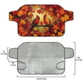 thumbnail image 5 of Xoenoiee Cardinal Maple Leaves Print Car Windshield for Ice and Snow Cover, Front Windshield Sunshade Thanksgiving Decoration Windproof Front Window Protection Universal for SUV, Truck, Sedan, Van, 5 of 7