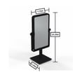 thumbnail image 7 of Aptations Rectangular Standing Mirror (10" x 6") - 1X & 3X Magnification | Double-Sided Portable Vanity Mirror | Decorative Makeup Mirror for Bedroom & Bathroom (Matte Black), 7 of 7