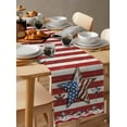 thumbnail image 3 of Hokiten Table Runners 48 Inches Long Dress Scarves, 4th of July Farmhouse Kitchen/Dining Table Runner, Short Coffee Tablerunners, Independence Day Patriotic Star 13x48 Inch, 3 of 7