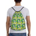 thumbnail image 2 of Drawstring Backpack - Cartoon Koala Bear and Leaf Splash Proof Small Drawstring Gym Bag for Women Men, Cinch Sports String Bag Backpack for Travel Swimming Beach, 2 of 8