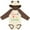 Natural & Brown w Ears, variant on Inktastic I Love My Uncle Childs Boys or Girls Long Sleeve Baby Bodysuit