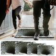 thumbnail image 4 of 3D Hole Rug, Rugs That Look like a Hole, Trap Optical Illusion Bottomless Non-slip Doormat for Door Entrance, Bathroom, Stairs, Playroom, Living Room, Or Area Decoration, 4 of 9