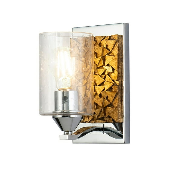 Lucas McKearn Bocage 1-light Metal Bath Vanity Light in Polished Chrome/Gold
