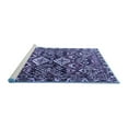 thumbnail image 2 of Ahgly Company Machine Washable Indoor Round Persian Blue Traditional Area Rugs, 3' Round, 2 of 4