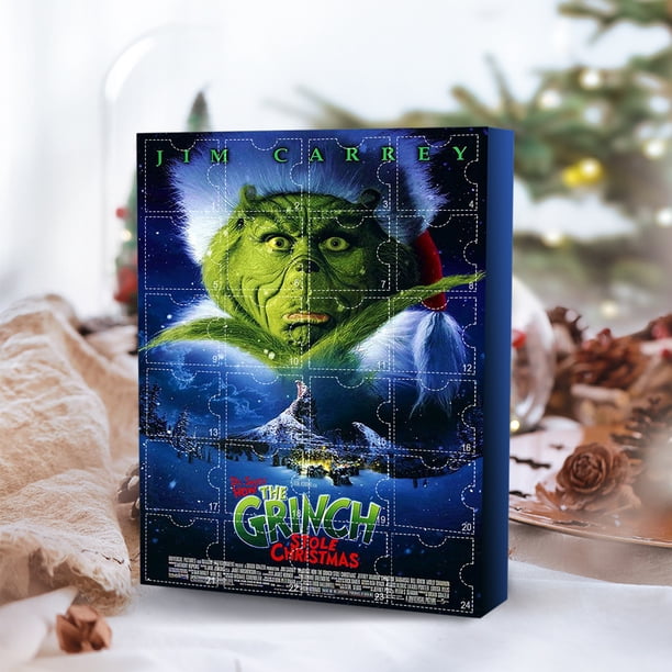 Caja ciega de figuras de dibujos animados de Navidad caja de regalo de colecciones de modelos de dibujos animados de 24 días