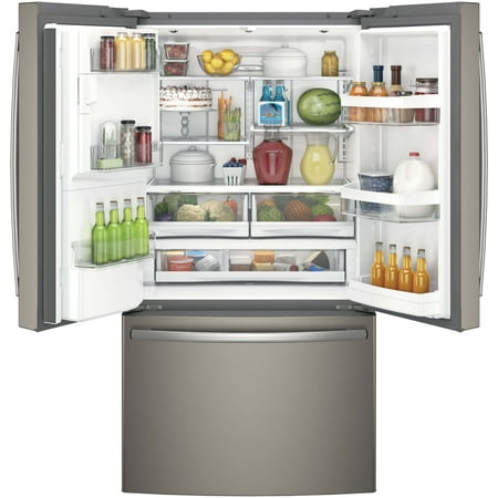 GE - 27.7 Cu. Ft. French Door Refrigerator - Slate