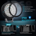 thumbnail image 5 of Nilight Led Light Pods 2Pcs 4.3inch 25Led Flood Beam Round Driving Work Lights Built-in EMC Super Slim Offroad Lights Ditch Lights for Tractor Truck Motorbike Boat ATV, 5 of 7