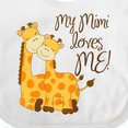 thumbnail image 4 of Inktastic My Mimi Loves Me Boys or Girls Baby Bib, 4 of 4