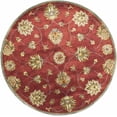 thumbnail image 2 of HomeRoots 352888 5 ft. 6 in. Round Wool Red Area Rug, 2 of 2