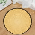 thumbnail image 1 of New Home Essentials Wood Grain Kids Play Round Carpet Home Area Rug Living Room Floor Yoga Mat, 1 of 2