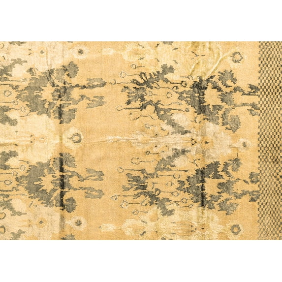 Ahgly Company Indoor Rectangle Abstract Brown Modern Area Rugs, 4' x 6'