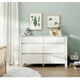 thumbnail image 2 of WAMPAT 6 Drawers Dresser Chest for Bedroom, Modern Wood Closet Storage Organizer Cabinet with Wide Drawers for Kids, Room Living Room, Nursery,Entryway,White, 2 of 8