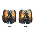 thumbnail image 5 of Lsque Sunset Meditating Bichon Frise Printed Women's Running Shorts with Liner Pockets,Elastic Quick Dry Workout Athletic Gym Yoga Shorts,Womens High Waist Shorts-Small, 5 of 9